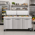 Thumbnail image #2 for Continental Refrigerator SW72N27M Mighty Top 72-Inch Three-Section Refrigerated Sandwich Prep Table with 27 Pans