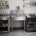 Thumbnail image #2 for Krowne Royal Series 36-Inch W x 24-Inch D Underbar Beer Drainer with Removable Perforated Insert