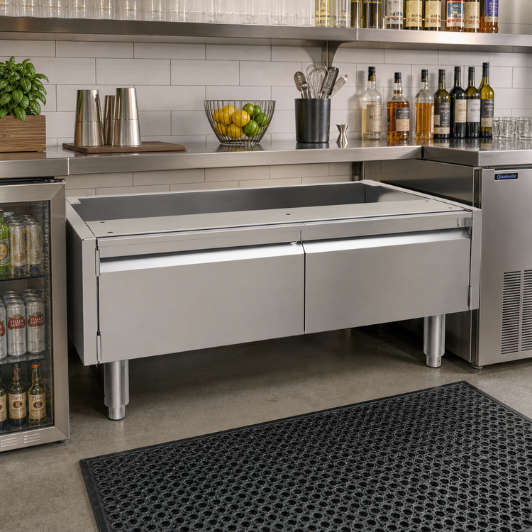 Product image #2 for Glastender 36-Inch Wide Underbar Add-On Cabinet Base with 2 Hinged Doors