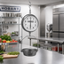 Thumbnail image #2 for Hobart Weigh/Wrap PR30-1 Hanging Dial Scale, 30 lb x 1 oz, Removable Stainless Steel Pan