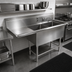 Thumbnail image #2 for John Boos Pro-Bowl 2-Compartment Sink with Left Drainboard, 58-3/16
