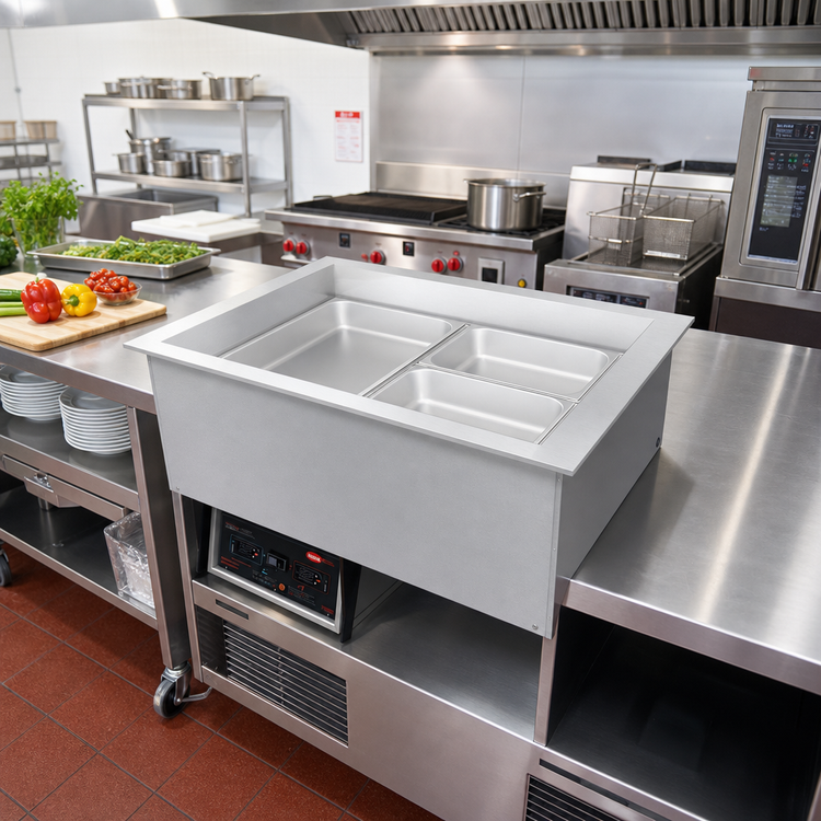 Product image #2 for Hatco Drop-In Hot/Cold Well for 4 Full-Size Pans