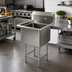 Thumbnail image #2 for John Boos Pro-Bowl 1-Compartment Type 300 Stainless Steel Floor Model Sink with 18 x 18 x 14-Inch Bowl and 10-Inch Backsplash