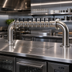 Thumbnail image #2 for Perlick Pass-Thru Brew Pipe Countertop Glycol-Cooled 8-Faucet Draft Beer Tower, Right Beer Leads