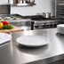 Thumbnail image #2 for American Metalcraft Mix & Matte 6-Inch Round Coupe Melamine Plate, Matte White