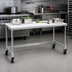 Thumbnail image #2 for Mobile Aluminum Equipment Stand with 12-Gauge Marine-Edge Top, 48 x 24 x 24 Inches