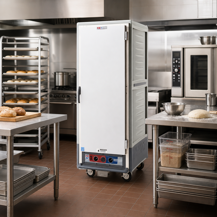 Product image #2 for Metro C5 3 Series Mobile Full Height Heated Holding & Proofing Cabinet with Gray Insulation Armour, Solid Insulated Door, Lip Load Slides, 35 Pan Capacity