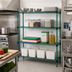Thumbnail image #2 for EagleGard Quad-Adjust Stationary 4-Tier Wire Shelving Starter Unit, 72 x 24 x 74 Inches, Blue-Green Hybrid Epoxy Finish