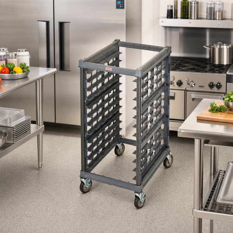 Product image #3 for Cambro Ultimate Half-Size Mobile Sheet Pan Rack, 12-Pan Capacity, 3-Inch Rail Spacing