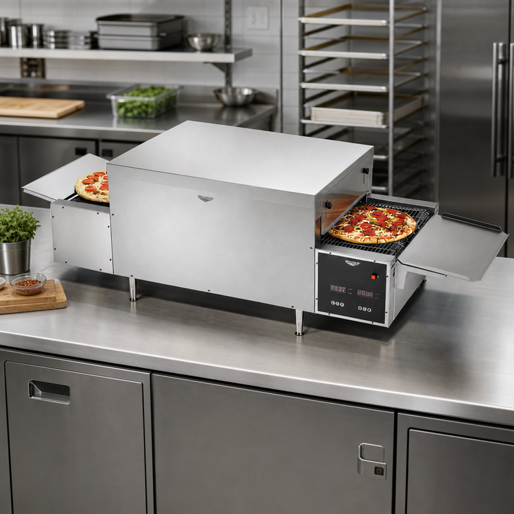 Product image #2 for Vollrath Countertop Single Deck Quartz Conveyor Pizza Oven, 68 Inch Wide, 240V