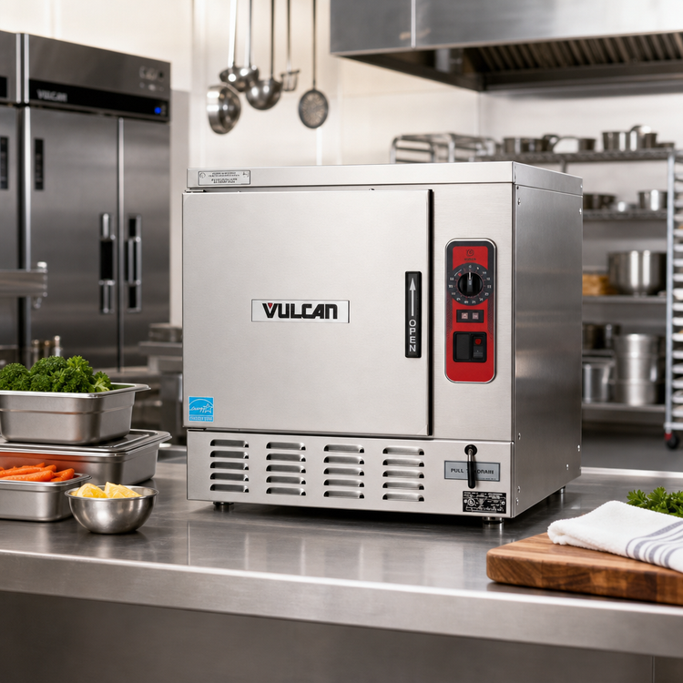 Product image #2 for Vulcan Electric Boilerless Countertop Convection Steamer with Auto-Fill, 5-Pan Capacity