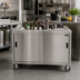 Thumbnail image #2 for BK Resources Portable Beverage Center with Sliding Doors and 48 x 20-Inch Ice Bin, 60 x 30 x 36 Inches