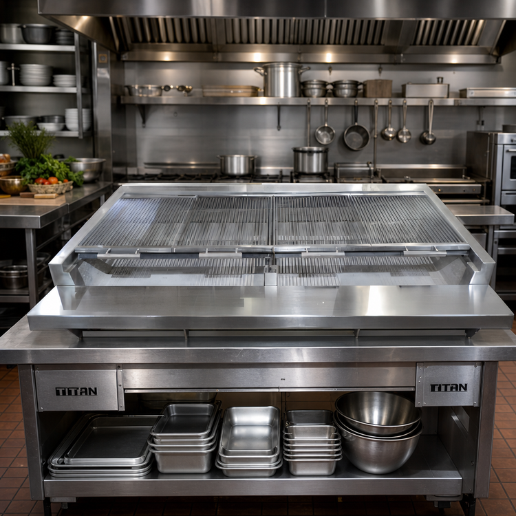 Product image #2 for Titan JMBR-LB72 72-Inch Modular Solid Fuel Broiler