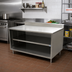 Thumbnail image #2 for BK Resources Stainless Steel Chef Table with Open Front Cabinet Base and 5-Inch Riser, 60 x 24 Inches
