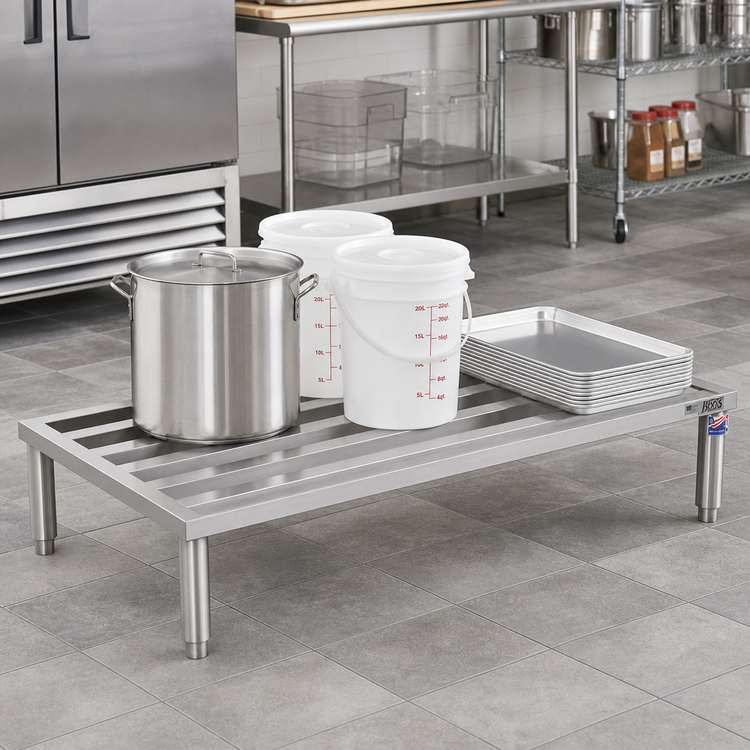 Product image #3 for John Boos 59-Inch Stainless Steel 1-Tier Dunnage Rack