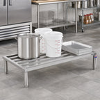 Thumbnail image #3 for John Boos JB03 59-Inch Stainless Steel 1-Tier Dunnage Rack with Adjustable Bullet Feet