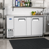 Thumbnail image #3 for Atosa 2-Section Stainless Steel Back Bar Cooler with Self-Contained Side-Mount Refrigeration and Solid Locking Doors, 21.5 Cu. Ft.