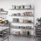 Thumbnail image #2 for Metro Super Erecta 5AN367C 60"W x 18"D x 74"H Chrome Wire Shelving Add-On Unit with 5 Shelves