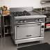 Thumbnail image #2 for Vulcan V Series 36-Inch Heavy Duty Gas Range with 2 Open Burners and 18-Inch Manual Griddle, Cabinet Base