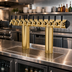 Thumbnail image #2 for Perlick 66500-6BTF Winged Tee Countertop Glycol-Cooled 6-Faucet Draft Tower, Tarnish-Free Brass