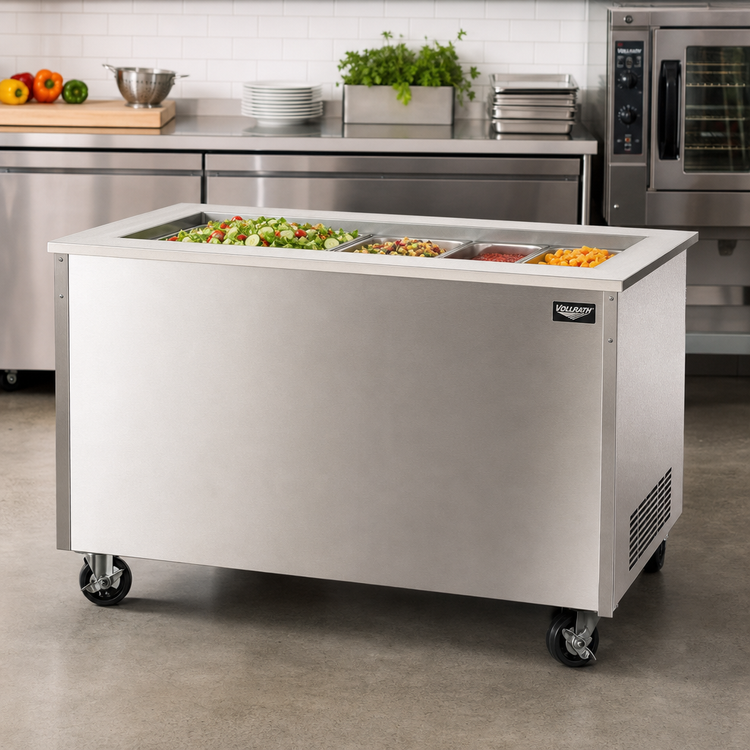 Product image #3 for Vollrath 4-Series Signature Server Stainless Steel Countertop Refrigerated Cold Food Station, 60 x 28 x 27 Inches