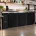 Thumbnail image #2 for Continental Refrigerator BB90SN Shallow Depth 90-Inch 3-Door Refrigerated Back Bar Cooler