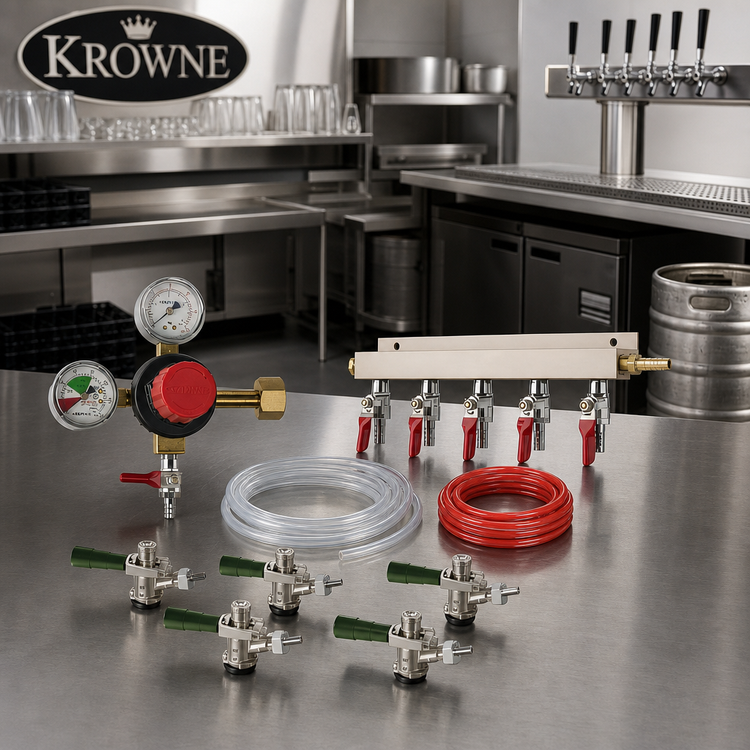 Product image #2 for Krowne Draft Beer Kit for 5-Faucet Commercial Beer Dispensers