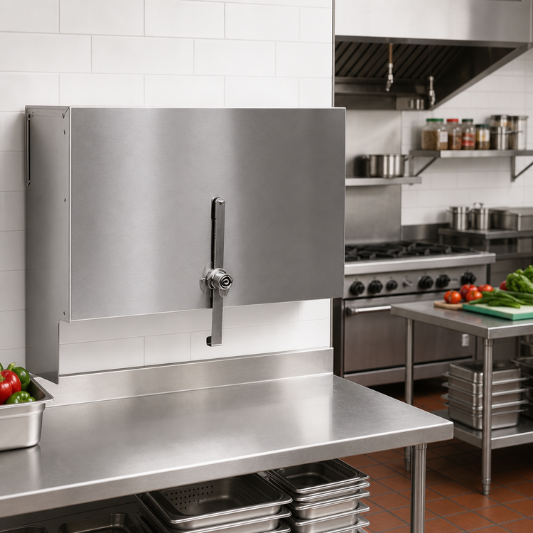 Product image #2 for CHOICE 22-Inch Single Speed Rail Locking Cover, Stainless Steel