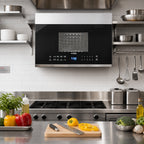 Thumbnail image #2 for Koolmore KM-MOT-OP1SS 1.3 Cu. Ft. Over-the-Range Microwave Oven, 11 Power Levels, Push-Button Controls, 300 CFM Recirculating Vent Hood