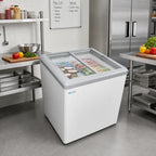 Thumbnail image #3 for Excellence Commercial Products HB-6HCD Dual-Temperature Chest Refrigerator/Freezer, 6.4 Cu. Ft., 2 Sliding Glass Doors, White