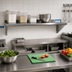 Thumbnail image #2 for BK Resources 96 Inch W x 12 Inch D Wall-Mounted Economy 18/430 Stainless Steel Shelf