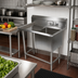 Thumbnail image #2 for John Boos Pro-Bowl 1-Compartment Sink with Left Drainboard, 16-Gauge Stainless Steel, 38-3/16 Inch Wide