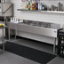 Thumbnail image #2 for Advance Tabco Underbar Basics Stainless Steel 3-Compartment Bar Sink and Ice Bin Combination Unit, 84 Inch Wide, Left Ice Bin