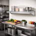 Thumbnail image #3 for New Age Adjust-A-Shelf Heavy-Duty Wall-Mounted Aluminum Shelf, 60 x 24 Inches