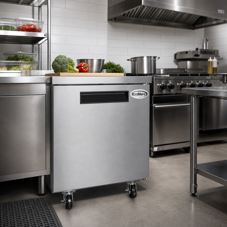 Product image #2 for KoolMore 27-Inch One-Door Commercial Undercounter Freezer