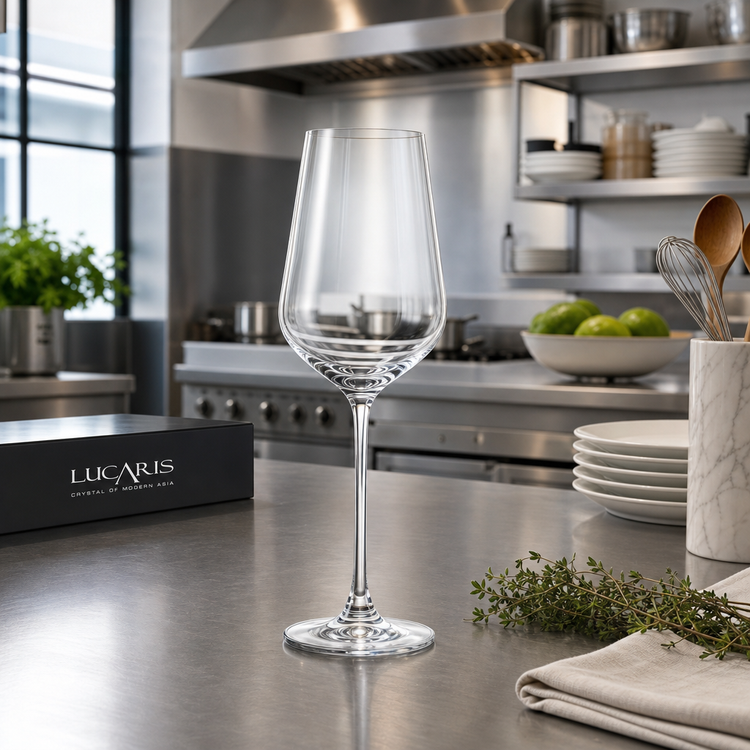 Product image #2 for Lucaris Hong Kong Hip Stemmed Chardonnay Wine Glass, 14 oz., Clear