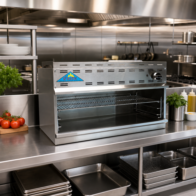 Product image #2 for Comstock-Castle 24-Inch Gas Cheesemelter with Single Infrared Burner and 3 Rack Positions