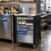 Thumbnail image #2 for Beverage-Air BB24HC-1-G-B 24-Inch One-Section Refrigerated Back Bar Storage Cabinet with Glass Door and Stainless Steel Top