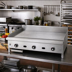 Thumbnail image #2 for Jade Range (Middleby) Supreme JGT-2448 48-Inch Countertop Gas Griddle, 1-Inch Smooth Steel Plate, Thermostatic Controls