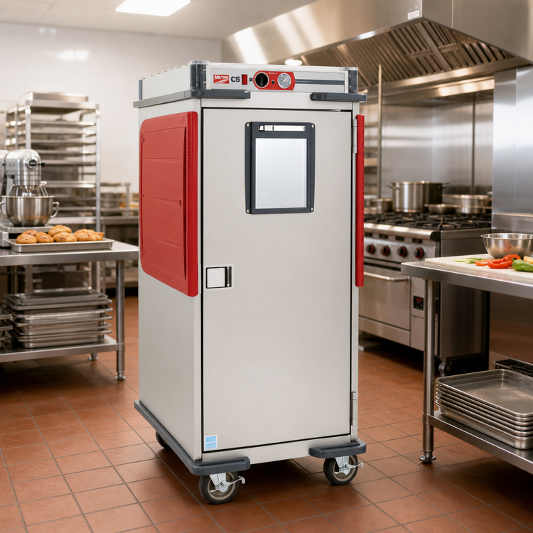 Product image #2 for Metro C5 Transport Armour Heavy-Duty Insulated Mobile Heated Cabinet, 5/6 Height, 14 Full-Size Sheet Pan Capacity