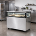 Thumbnail image #2 for Omcan 36-Inch Flat Top Refrigerated Bakery Display Case, 9.6 Cu. Ft., Stainless Steel, Straight Glass Front and Sides