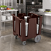 Thumbnail image #3 for Cambro Versa Dark Brown 5-Column Dish Caddy for Up to 9-1/2-Inch Round or 8-Inch Square Plates