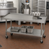 Thumbnail image #2 for Advance Tabco Mobile 14 Gauge 304 Stainless Steel Equipment Stand with Adjustable Undershelf and Casters, 60 Inch W x 30 Inch D