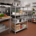 Thumbnail image #2 for John Boos Stainless Steel Dry Storage Shelving Unit with 4 Adjustable Shelves