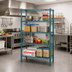 Thumbnail image #2 for EagleGard Stationary 5-Tier Starter Wire Shelving Unit, 48W x 24D x 74H, EAGLEgard Hybrid Epoxy
