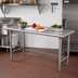 Thumbnail image #2 for Advance Tabco Special Value Series 84-Inch x 30-Inch Flat Top Open Base Work Table