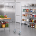 Thumbnail image #2 for Fermostock 64-Inch Mobile Shelving Upright, Deep Anodized Aluminum