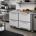 Thumbnail image #2 for Turbo Air PRO Series 2-Section Front-Breathing Undercounter Drawer Refrigerator, 48 1/4 Inch Wide, Stainless Steel