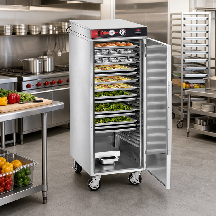 Product image #2 for FWE 3/4 Height Non-Insulated Heated Transport Cabinet for 14 Full-Size Sheet Pans