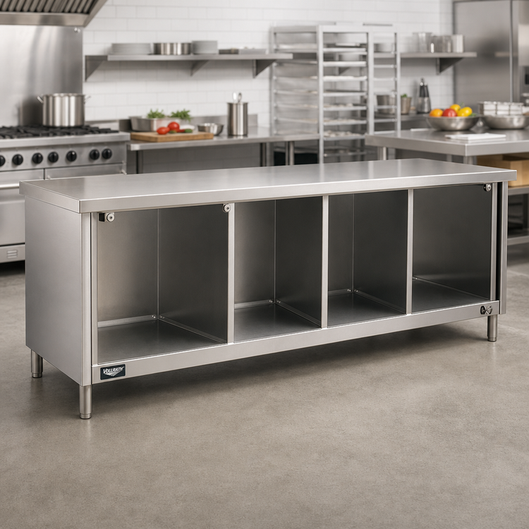 Product image #2 for Vollrath 4-Series Signature Server 74-Inch Open Storage Option with Reinforced Bottom Shelf